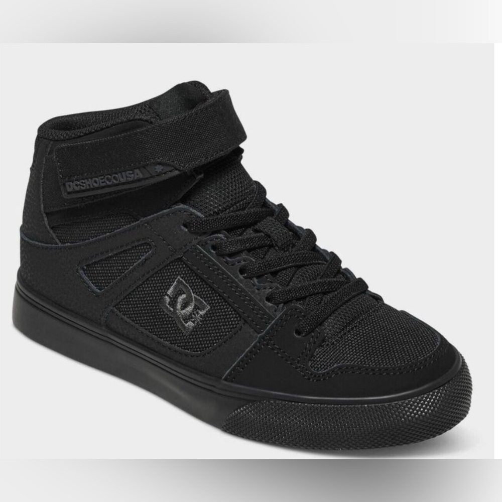 DC Pure High-Top EV ADBS300324-3BK Sneaker skate Kids 3.5 Black Lifestyle Shoes